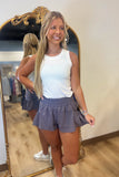 Reagan Side Pocket Shorts Grey