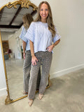 Spring Fling Sleeveless Sweater Blue