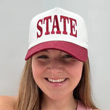 Lulu Mac State Cap Maroon