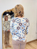 Charlie B Crochet Top Oxford