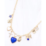 Avery Bag Chain Royal Blue White