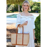 Caroline Hill Greyson Tote Natural Camel