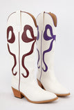 Ruby Bow Boot White/Maroon