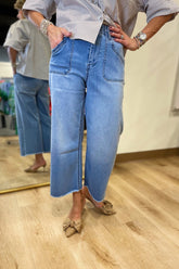 Renuar Woven Denim Pant Blue