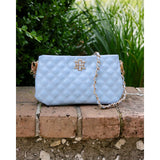 Caroline Hill Livi Crossbody Light Blue Patent