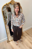 Charlie B Button Up Shirt Pebble