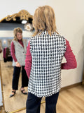 Multiples Houndstooth Vest