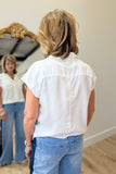 Dear John Cruz Boxy Camp Collar Short Sleeve white