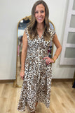 Stella Zip Front Dress Animal Print