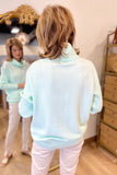 Renuar Pocket Front Sweater Tiffany