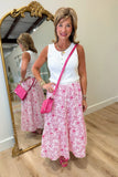 Joh Jaya Cotton Print Skirt Pink