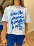 Stars Were Made To Worship Graphic Tee Blue
