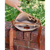 Caroline Hill Ariana Crossbody Saddle Vq