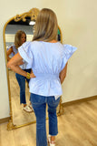 Spring Silhouette Top Chambray