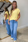Spring Slub Sweater Yellow
