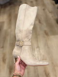 Diva Delicate Buckle Boot Beige