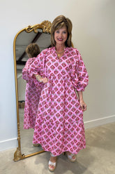 Mudpie Waylon Midi Dress Pink
