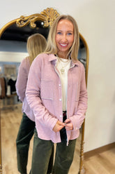 Dylan Cozy Boyfriend Shirt Pink