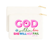 God Is Within Her Canvas Bag