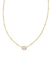 Kendra Scott Boxed Mini Elisa Gold Pink Opalite Crystal