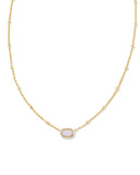 Kendra Scott Boxed Mini Elisa Gold Pink Opalite Crystal