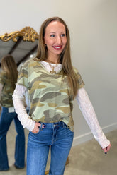 Dear John Vanya Tee Riviera Camo