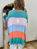 Mudpie Antonie Striped Sweater Multi