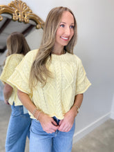Spring Fling Sleeveless Sweater Yellow