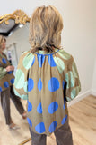 Umgee Olive Drop Blouse