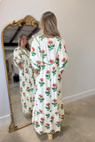 Umgee Orange Blooms Dress Cream