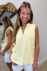 Elan Flowing Free Top Yellow