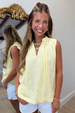 Elan Flowing Free Top Yellow