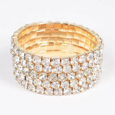 Rhinestone Stretch Bracelet Set