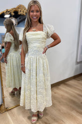 Buttercream Charm Midi Dress
