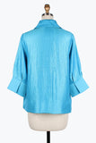 Damee Wide Ball Collar Jacket Sky Blue