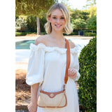 Caroline Hill Gianna Crossbody Natural Camel