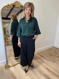 Charlie B Belted Pant Black