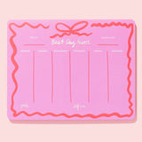 Weekly Planner - "Best Day Ever" - 52 Sheets