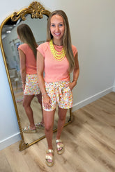 Dear John Kiyomi Ribbed Tee Terracotta