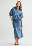 Joh Jania Satin Skirt Midnight