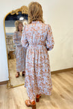 Spice Petals Long Sleeve Dress