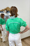 City Stroll Stripe Detail Top Green