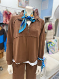 Multiples Zip Front Top Coffee