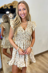 Rust & Roses Dress
