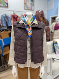 Multiples Drawstring Vest Brown