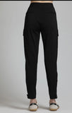 APNY Ponte Pull-On Cargo Pant Black