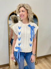 Bows Up & Down Top Ivory