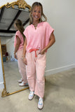 Spring Slub Sweater Peach