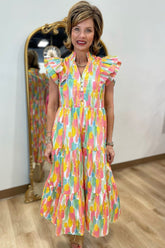 Sunny Sorbet Tiered Dress