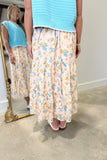 Apricot Bloom Long Skirt